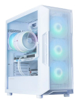 Zalman i3 NEO ARGB V2 Mid Tower korpus, 4 x 120 mm ARGB ventilaatorit, valge