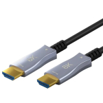 Goobay 65558 Ultra High Speed HDMI 2.1 optiline h&uuml;briidkaabel 10 m, A-t&uuml;&uuml;pi, 8K 60 Hz / 4K 120 Hz, must/hall