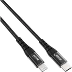 InLine USB-C Lightning kaabel iPadile, iPhone'ile, iPodile, must/alumiinium, 1m MFi