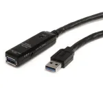 StarTech.com USB3AAEXT3M aktiivne USB 3.0 pikenduskaabel, USB-A pistik &ndash; USB-A pesa, 3 m, must