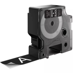 DYMO autentsed D1 sildid | 24 mm x 7 m rull | valge tr&uuml;kk mustal | isekleepuvad sildid LabelManageri sildiprinteritele