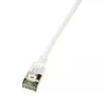 V&otilde;rgukaabel LogiLink Ultraflex SlimLine RJ-45 Cat6a 1 m valge
