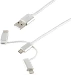 USB-kaabel ShiverPeaks BS14-50067 1m USB A Micro-USB B Valge