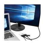 USB-C mitme pordi adapter - HDMI, USB 3.2 Gen 1 port, Gigabit Ethernet, 60W PD laadimine, HDCP, valge U444-06N-HGU-C