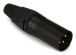 Equip 147930 kaabli pistik 3-pooluseline, isane, must
