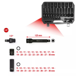 Socket set KS Tools 515.0065 1/2 inch Drive 40 heads 8 kg