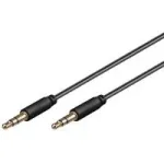 Wentronic Goobay 3,5 mm pesa &uuml;henduskaabel, 3 m &ndash; 3,5 mm pistik (3-kontaktiline, stereo) > 3,5 mm pistik (3-kontaktiline, stereo) (69108)