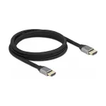 DELOCK Ultra High Speed HDMI-kaabel 48 Gbps 8K 60Hz Hall 2m Sertifitseeritud