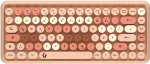 KeySonic KSKM-5200M-RF (DE) klaviatuur, hiir kaasas, kontor, RF, juhtmevaba, QWERTZ, saksa, beež, pruun, roosa