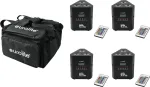 LED-valgustuskomplekt EUROLITE AKKU TL-3 QuickDMX 4x pehme kotiga &ndash; akutoitel TL-3 seadmed, QuickDMX juhtimine, kaasaskantav kandekott
