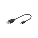 Wentronic Goobay USB 2.0 Hi-Speed Adapter, USB 2.0-pistikupesa (t&uuml;&uuml;p A), 0,2 m - USB 2.0-pistikupesa (t&uuml;&uuml;p A) > USB 2.0 mikro-pistik (t&uuml;&uuml;p B) (95193)