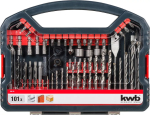 Puurikomplekt KWB Promo Box Standard 101 osa tellise, metalli ja puidu jaoks