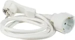 Pikendusjuhe AS Schwabe 50211 PVC 2 m valge &mdash; toitepikendusjuhe, 2 m, PVC isolatsioon