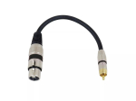 Audio kaabel XLR (3-kontaktiline) RCA Omnitronic 3022075J 0,15 m Must