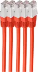 ShiverPeaks BS75711-HR-SET5 punane 1m Cat6 S/FTP v&otilde;rgukaabel