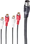 Audio kaabel ShiverPeaks BS10231 0.2 m DIN (5-pin) 4 x RCA Must