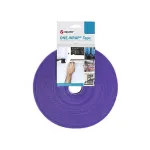 Takja-kinnitusega kaablilint Velcro 25 m &times; 20 mm pidevrull &mdash; lilla