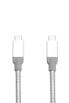 Verbatim USB-C &ndash; USB-C roostevabast terasest s&uuml;nkroonimis- ja laadimiskaabel USB 3.1 GEN 2 30cm