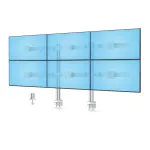 StarTech.com kuue monitori lauakinnitus koos risttalaga, kuni 32-tolliste arvutiekraanide jaoks, max 17,6 naela (8 kg) &uuml;hele, topeltsammas, C-klamber/l&auml;biviigukork, k&otilde;rgus reguleeritav