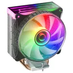 Mars Gaming MCPU-VR must CPU jahutusradiaator kahe l&otilde;pmatuse peegli ARGB-ga, 4 HCT soojustoru, 180 W TDP, &uuml;livaikne PWM 12 cm ventilaator