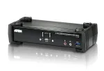 ATEN 2-pordiline USB 3.1 Gen 1 4K DisplayPort 1.2 KVMP&trade; l&uuml;liti heliga (KVM-kaablid kaasas)