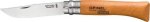 Taskunuga Opinel No. 10 s&uuml;sinikterasest tera, puidust k&auml;epide