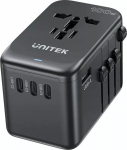 Reisilaadija Unitek P1123ABK01 &mdash; Unitek PD 100W, mitme regiooni EU/US/UK/AUS pistik