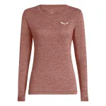 Salewa Puez Melange Dry L/S Tee naiste pika varrukaga T-s&auml;rk - Desert Pink Melange, suurus M