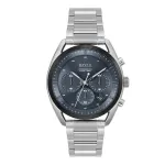 BOSS Men's Skymaster Chronograph Watch 1514093 44mm Stainless Steel Blue Dial