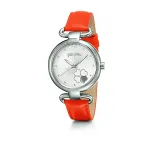 FOLLI FOLLIE naiste kell WF15T029SPW 28mm roostevaba teras kvarts analoog valge sihverplaat h&otilde;bedase tooniga rihm