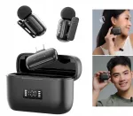 ULANZI A200 Mini Mic Traadita Lavalier-mikrofonikomplekt - 2 saatjat, USB-C, 100 m ulatus, must