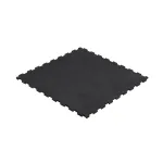 REBEL Rubber Floor Equipment Mat Puzzle 1m 20mm Black