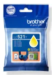 Brother LC521Y originaaltindikassett - kollane, kollane, 1 tk, 500 lehek&uuml;lge, &uuml;ksikpakend