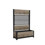 KETER Deco Tulip 110L 2-Rombilise V&otilde;rguga Lillepott Saarepuu Toonis