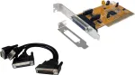 EXSYS EX-43360 PCI-X adapter - 2x RS-232 jadaport + 1x paralleelport, MosChip, madal profiil