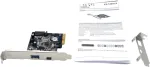 EXSYS EX-12002-2 PCIe x4 kahe pordiga USB 3.2 Gen 2 Type-A host-kontrolleri kaart