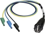 BENNING m&otilde;&otilde;teadapter Schuko pistikult 4 mm lamellpesadele, puutekaitstud, 300 V CAT III, 16 A, must 044142