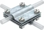 OBO Bettermann Type 254 vertikaalne rist&uuml;hendus 8-10mm &uuml;mar- ja kuni 30x4mm lamedatele juhtmetele, kuumtsingitud teras 5314038