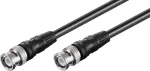 Wentronic Goobay BNC &uuml;henduskaabel, must, 2 m - BNC isane BNC isasele (50086)
