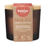 Bolsius True Joy Oriental Softness l&otilde;hnav k&uuml;&uuml;nal klaasanumas korgist kaanega, &Oslash;66x83 mm