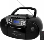 SENCOR SPT 3907B CD BT MP3 USB AUX kaasaskantav CD-m&auml;ngija Bluetoothi ja FM-raadioga, must