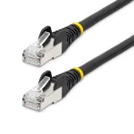 StarTech.com 1m CAT6a Ethernet kaabel - Must - Madal suitsuheide, halogeenivaba (LSZH) - 10GbE 500MHz 100W PoE++ haardumiskindel RJ-45 t&otilde;mbekaitsega S/FTP v&otilde;rguparanduskaabel
