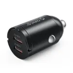 Orico MiniRing MR-30-2C 30W 2x USB-C autolaadija, must