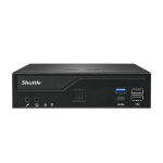 Shuttle DH610V2 XPC Slim Barebone minikompuuter, LGA1700, 8 GB DDR5 RAM, must