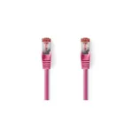 Nedis - v&otilde;rgukaabel - RJ-45 (M) RJ-45 (M) - 15,0 m - SFTP - CAT 6 - vormitud, &uuml;mmargune - roosa (CCGP85221PK150)