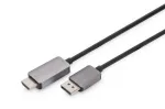 Digitus DB-340305-018-S DisplayPort&ndash;HDMI A-t&uuml;&uuml;pi adapterkaabel, 8K, 1,8 m, must