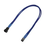 Nanoxia 900200017 ventilaatori toite pikenduskaabel, 3-kontaktiline Molex, 0,3 m, sinine