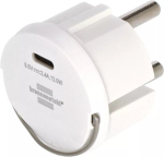 Toitepistiku adapter Type F Type C Brennenstuhl 1508110010 2,4A USB