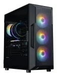 ZALMAN Mid Tower PC Case I3 NEO V2, must, 4x RGB ventilaatorit, ATX/microATX tugi