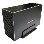 LC-POWER Lc-35u3-rid-2, v&auml;line 2x 3,5-tolline SATA k&otilde;vaketta korpus RAID-funktsiooniga, alumiinium, must